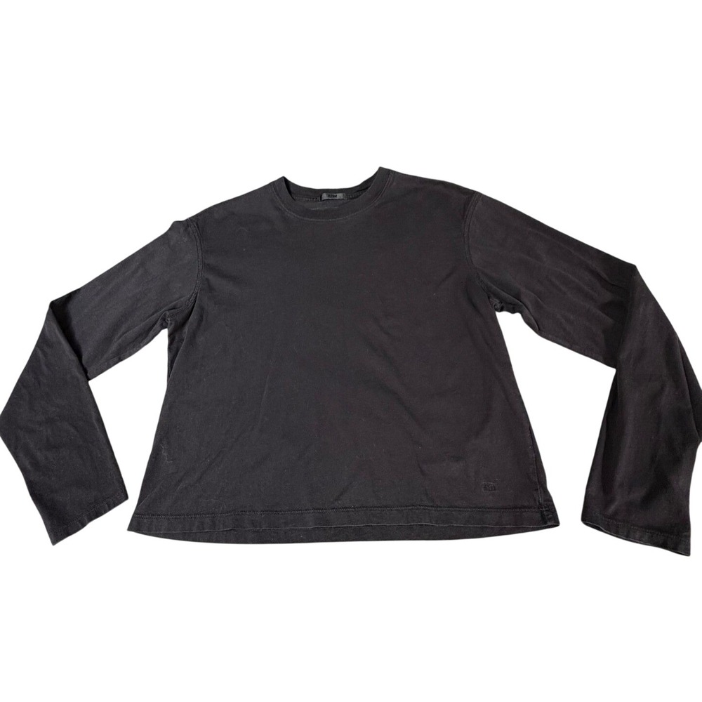 ATM Anthony Thomas Melillo Black Cotton Long Sleeve Basics Layering T-Shirt S